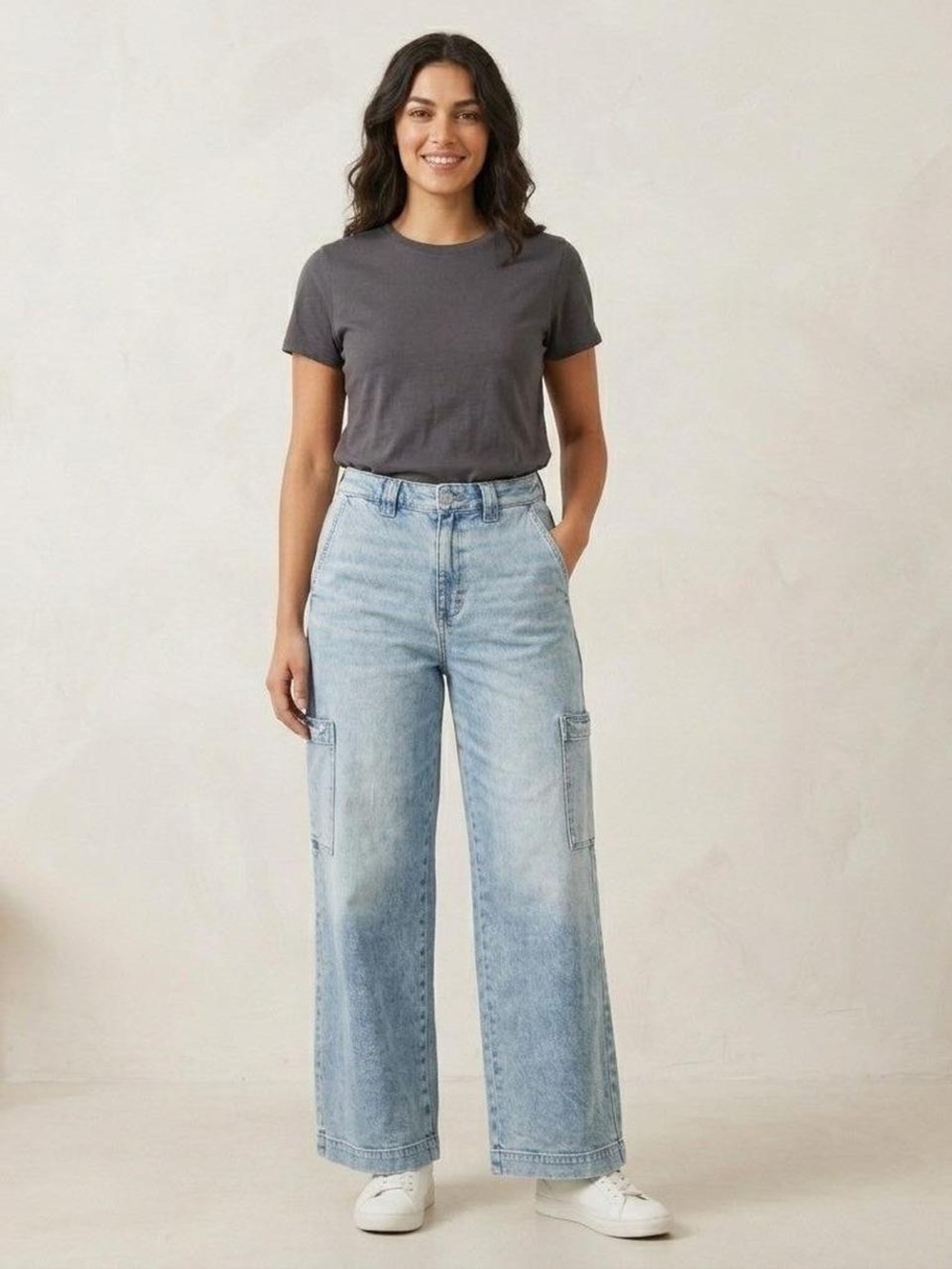American Eagle Super High-Rise Baggy Wide Leg Jeans | Size 4
